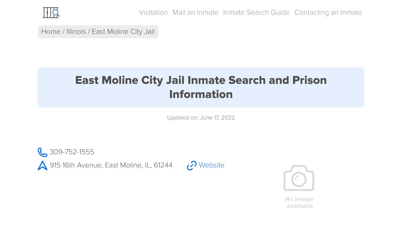 East Moline City Jail Inmate Search and Prison Information